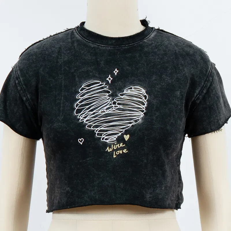Cropped Graphic T-Shirt